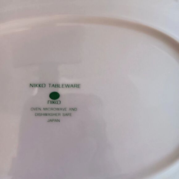 Vintage Nikko BLUE PEONY Oval Relish Dish Japan Fine Tableware Blossomtime - Picture 9 of 10